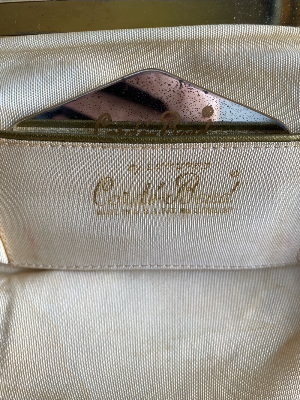 Vintage Corde Bead Purse - Beaded Pearl Accent Clutch - Picture 9 of 10
